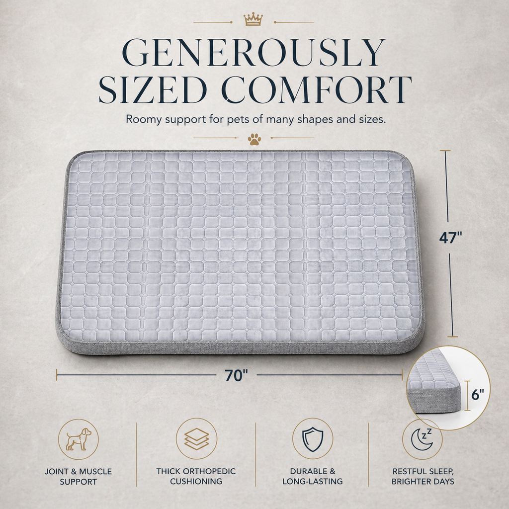 Inflatable Orthopedic Dog Bed – Washable Cover, Anti-Slip Bottom | Portable for Indoor, Outdoor & Travel