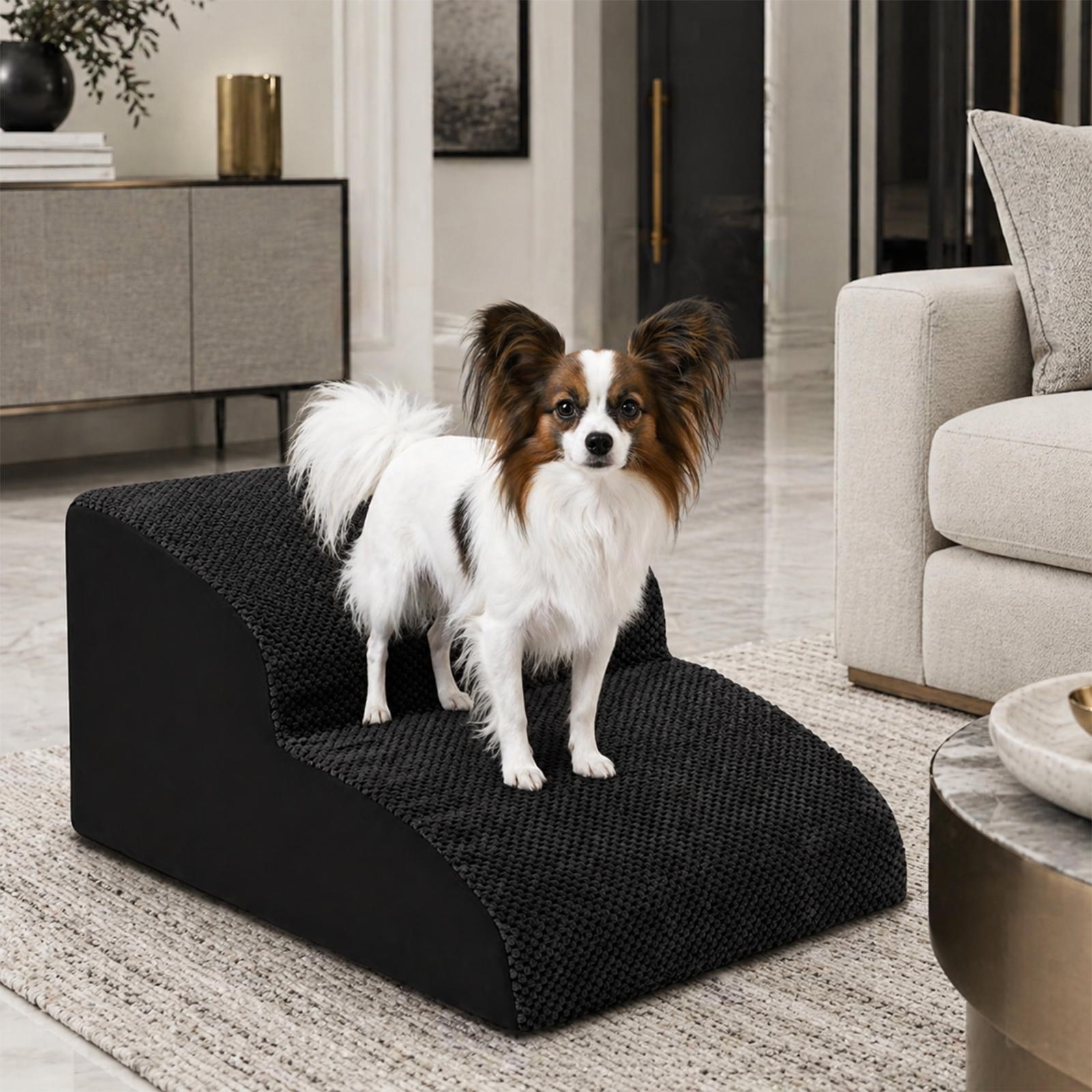 Foldable Dog Pet Ramp Steps – 2, 3 or 4 Step, 6 Colors | Non-Slip, Lightweight | For Large Dogs