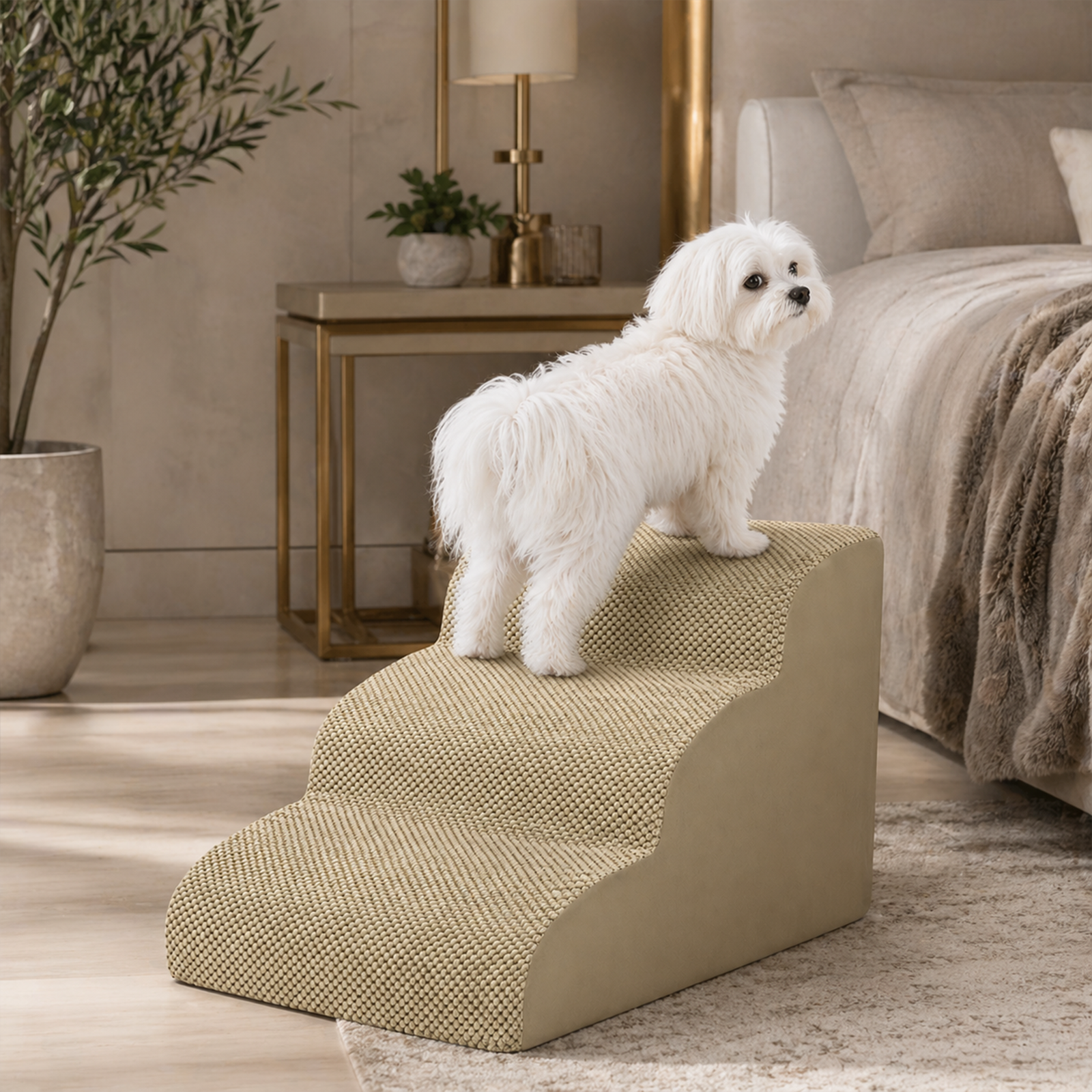 Foldable Dog Pet Ramp Steps – 2, 3 or 4 Step, 6 Colors | Non-Slip, Lightweight | For Large Dogs
