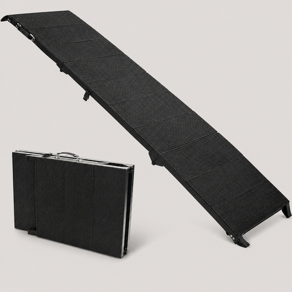 71" Folding Dog Ramp for Car, SUV & Truck – Non-Slip Textured Surface, Portable | Supports up to 350 lbs